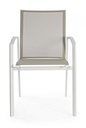 Sedia arredo giardino con bracciolo  bianco Cruise - Samnite