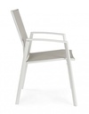 Sedia arredo giardino con bracciolo  bianco Cruise - Samnite