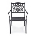 Sedia da giardino ferro C-BR Ivrea Antracite - Samnite