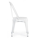 Sedia in stile contemporaneo in acciaio Bianca MINNEAPOLIS 44x53x h83 cm - Samnite