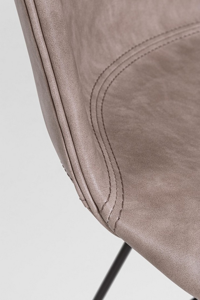 Sedia vintage Loft nero beige cm 56 x 54 x 76 - Samnite