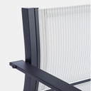 Set 3 pezzi da giardino salotto in metallo Auri antracite - Samnite