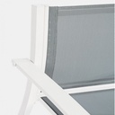 Set 3 pezzi da giardino salotto in metallo Auri bianco - Samnite