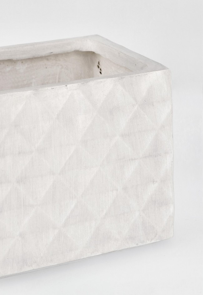 Set3 P.Vaso Pyramid Rett Bianco - Samnite