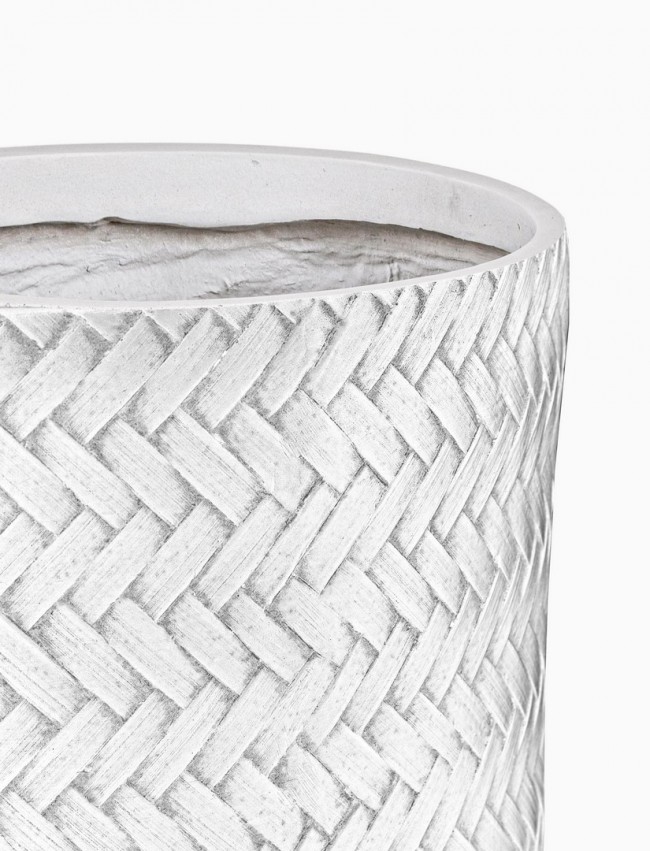 Set4 P.Vaso Tressage Cil Bianco - Samnite