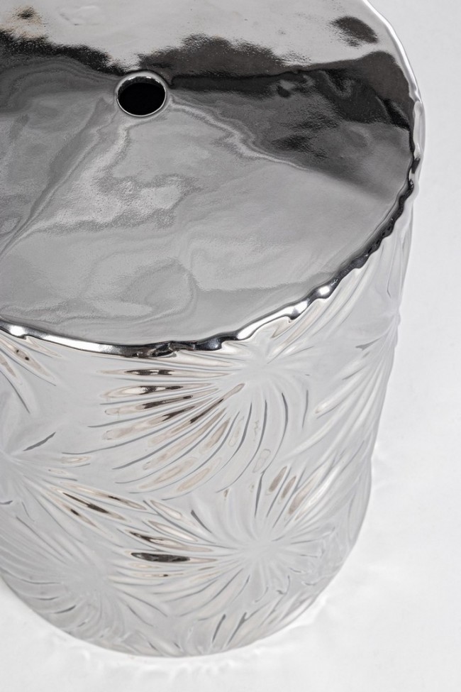 Sgabello Sfinge Leaf Argento  Cod.0740039 - Samnite