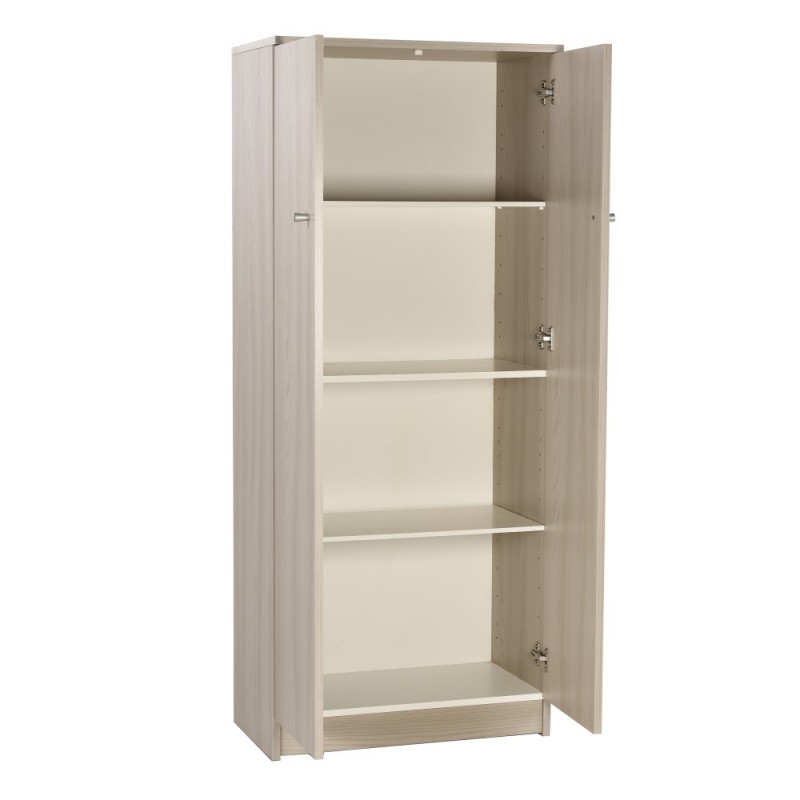 Multipurpose wardrobe with two doors Light Elm 62x34x h147 cm