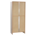 Multipurpose wardrobe with two doors Light Elm 62x34x h147 cm