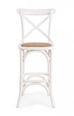 Sgabello rustico Bar Cross bianco - Samnite