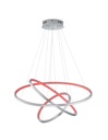 Sospensione Anelli Led 80w RGB Dimmerabile Aaron Nichel Trio Lighting - Samnite