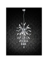 Sospensione Fuochi d'Artificio 7 Luci Minsk Cromo con Gocce Cristallo Trio Lighting - Samnite