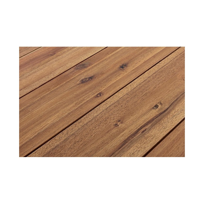 Tavolo Helsinki antracite-naturale 130x130 cm - Samnite