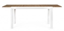 Tavolo allungabile 140-200x90 bianco in alluminio - Samnite