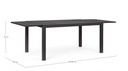 Tavolo allungabile antracite in alluminio stile classico cm 160-240x90 - Samnite
