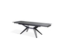 Tavolo allungabile grigio-negro 90 cm x 160-240  cm cm H. 76 cm - Samnite