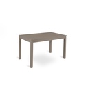 Tavolo allungabile in melaminico tortora 130/210x80x76h cm - Samnite