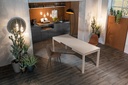 Tavolo allungabile in melaminico tortora 130/210x80x76h cm - Samnite