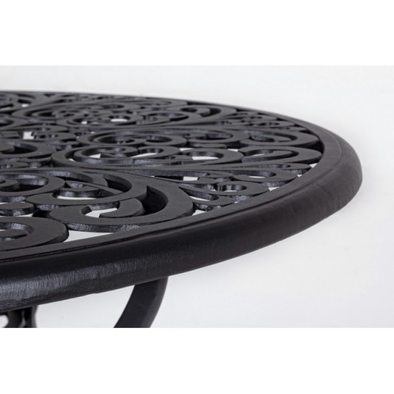 Tavolo per esterno in alluminio Antracite VICTORIA diametro 80 x h67 cm - Samnite