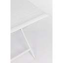 Tavolo per esterno in alluminio Bianco ELIN 110x70x h71 cm - Samnite