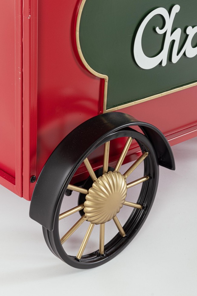 Vagone Treno Merry Xmas Rosso-Verde - Samnite