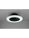 Ventilatore Lampadario Led Dimmerabile Stralsund Nero Trio Lighting - Samnite