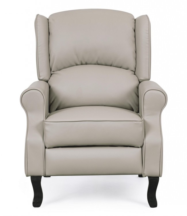 poltrona reclinabile maila pu tortora - Samnite