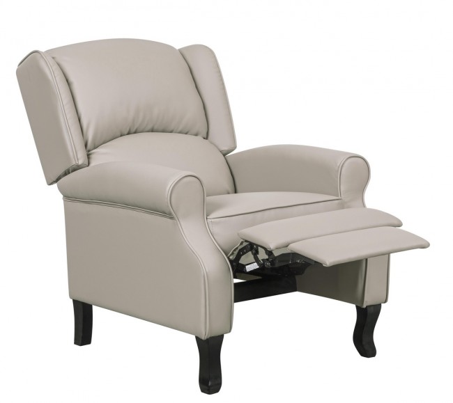 poltrona reclinabile maila pu tortora - Samnite