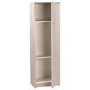 Multipurpose wardrobe with one door Light Elm 46x34x h147 cm