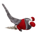 Babbo Natale tessuto rosso grigio cm 29x16h44