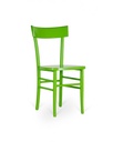 2x Sedia in legno laccato Brera verde STS