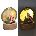 Babbo natale resina Led cm15x12h17