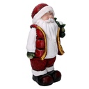 Babbo natale resina con albero rosso cm28x18h42,5