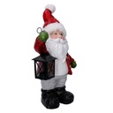 Babbo natale resina con lanterna rosso cm22x15h42