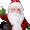 Babbo natale resina con lanterna rosso cm22x15h42