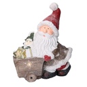 Babbo natale resina led rosso cm39,5x17,5h47,5