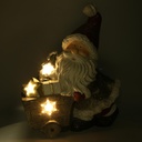 Babbo natale resina led rosso cm39,5x17,5h47,5