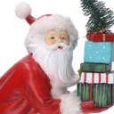 Babbo natale resina rosso cm26x13,8h30,8