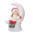 Bambina plastica luna led bianco cm36,5x21h52