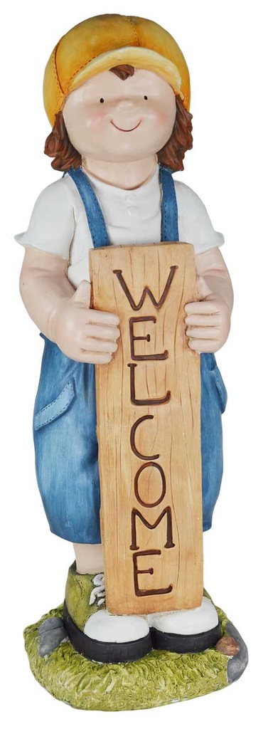 Bambino gioiosa con targa cm. 42 x 43x h 120