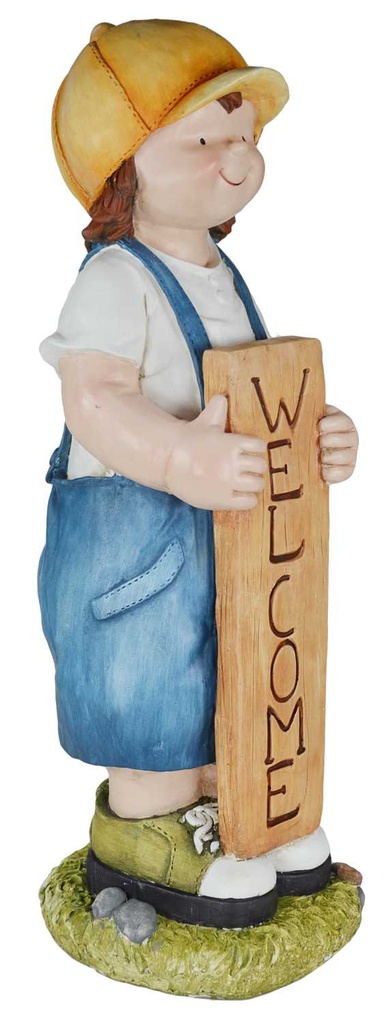 Bambino gioiosa con targa cm. 42 x 43x h 120