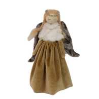 Gold fabric doll cm16x7h23