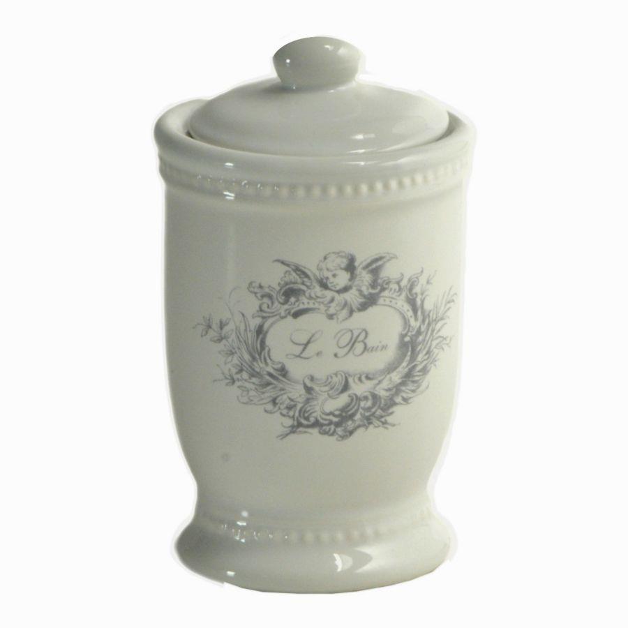 Barattolo ceramica le bain cm 7,5x6,5h12,5