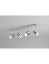 Barra Lineare 4 Faretti Spot Orientabili Metallo Cromo Angelo Trio Lighting