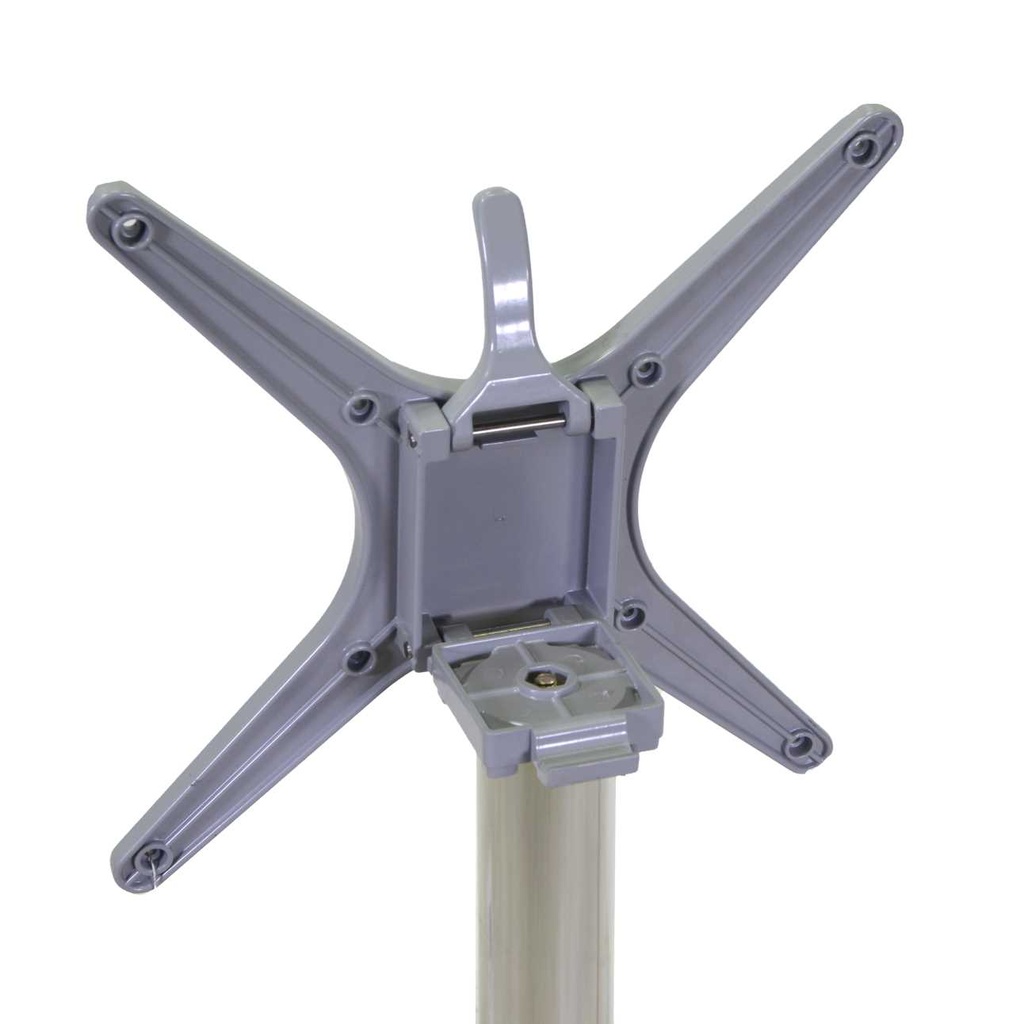 Base Tavolo in alluminio grigio ribaltabile cm52x52h72