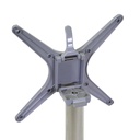 Base Tavolo in alluminio grigio ribaltabile cm52x52h72