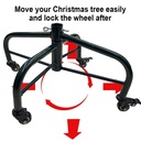 Base albero metallo  con ruote cm66