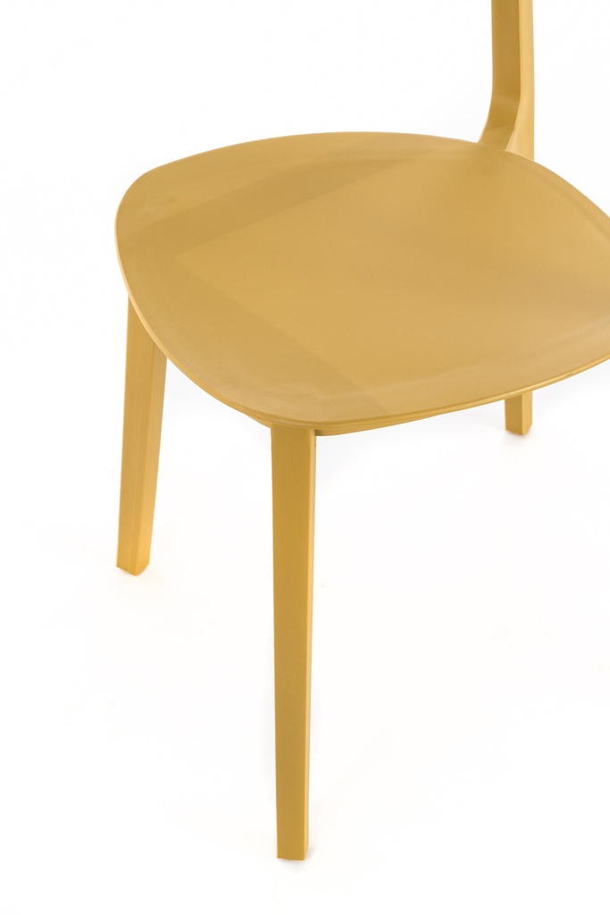 2x Sedia in polipropilene senape 48x52x77,5h cm