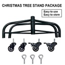 Base albero solo base metallo nero con ruote cm60