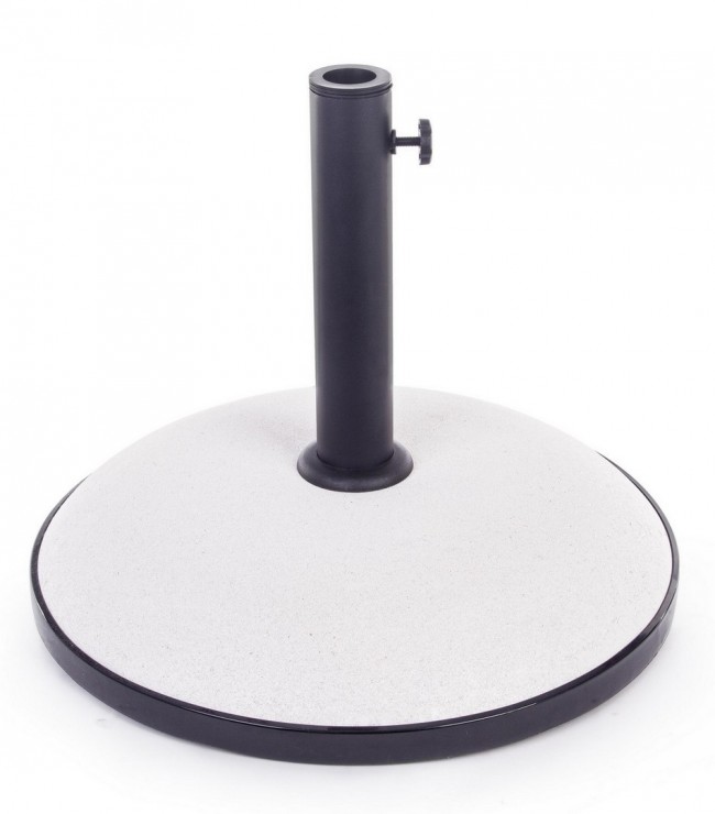 Base in cemento per ombrellone Barry da 30kg bianco