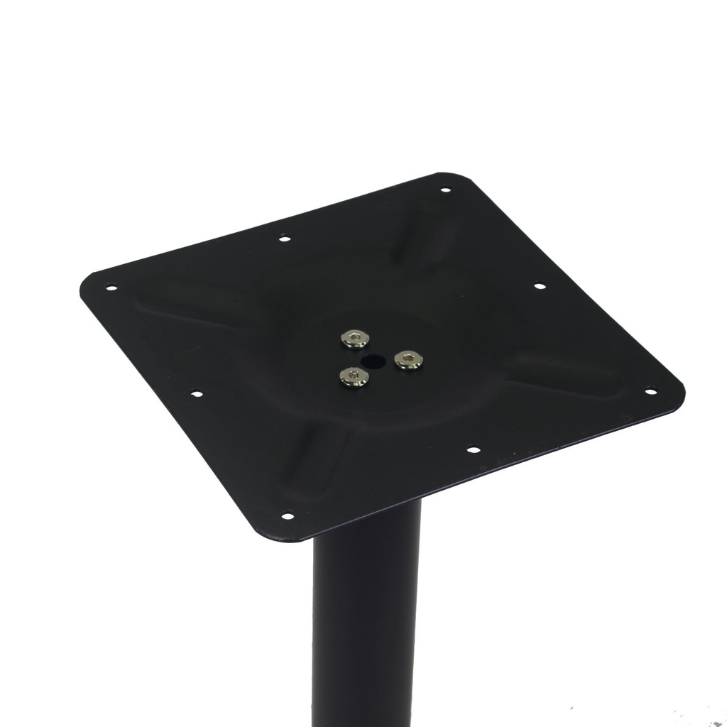 Base tavolo in acciaio nero